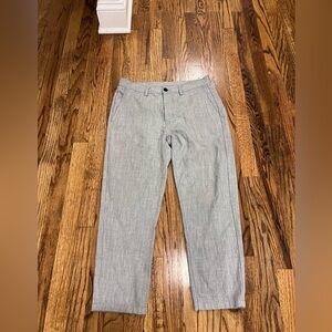 ZARA Men's Trouser Pants Cropped Stretch Grey Size 30 X 23